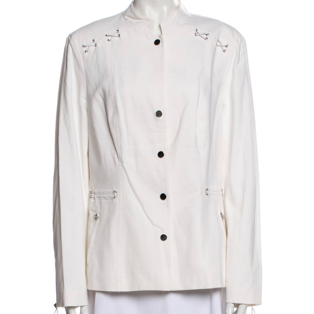 Worth Blazer with metallic details.